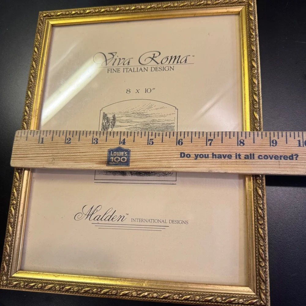 Malden Picture Frame 8x10 Gold Viva Roma Fine Italian Design Ornate Rope Border